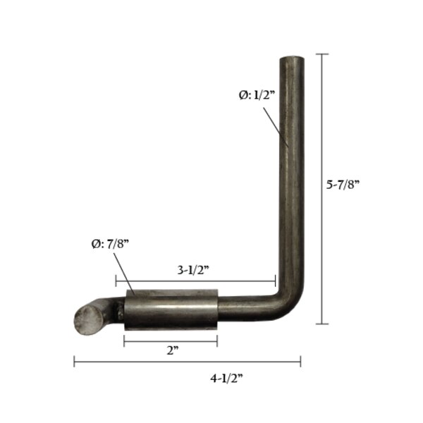 Trailer Gate LatchRight 51/2" Spring Creek Products